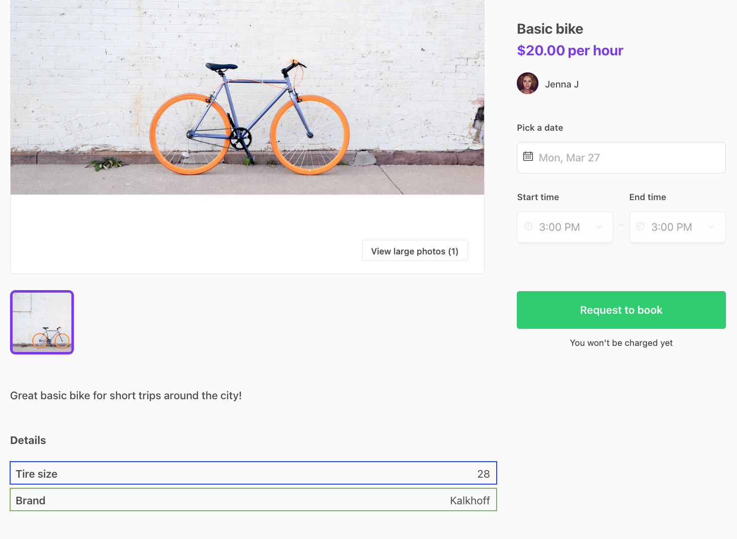 An image highlighting the extended data attributes in the client application